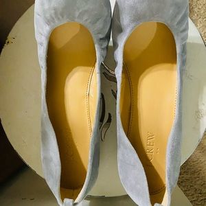 J.CREW NWOT grey 9.5 ballet flats